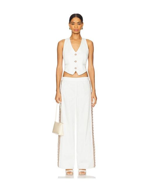 MY BEACHY SIDE White Coconut V Neck Vest