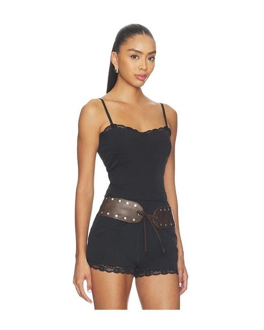 BY.DYLN Blue Onyx Corset Top