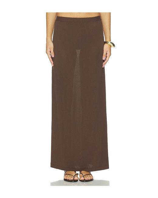 SRG Brown Emersyn Knit Skirt