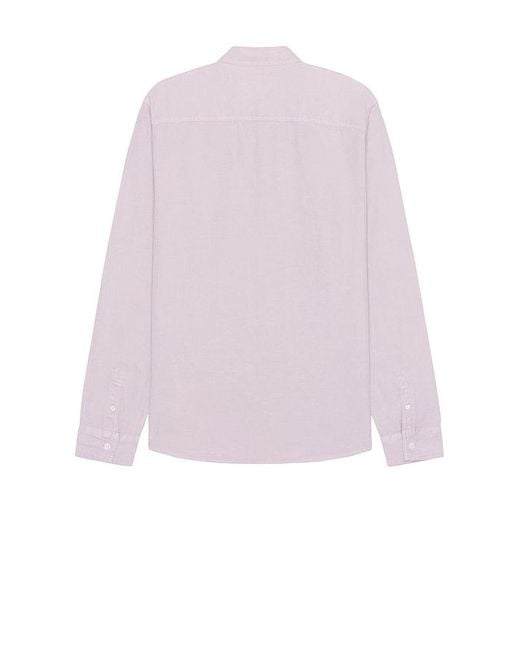 AllSaints Pink Laguna Long Sleeve Shirt for men