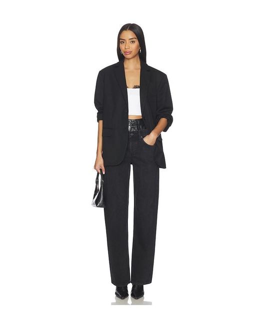 Agolde Blue Elson High Rise Loose Jeans