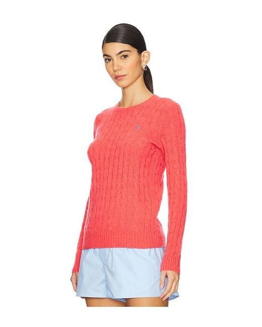 Polo Ralph Lauren Julianna Long Sleeve Pullover in Red Lyst UK
