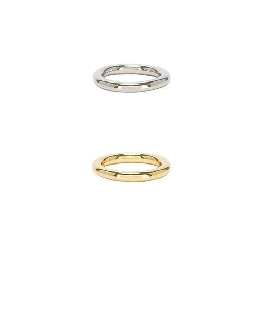 Shashi White Connor Ring Set