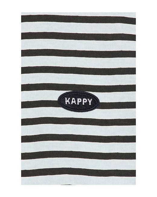 KAPPY DESIGN Blue Stripe Half Tee for men