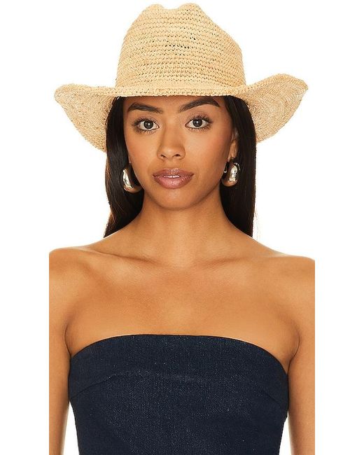 Lack of Color Blue Raffia Cowboy Hat
