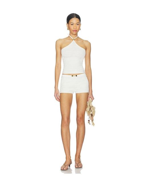 Kapri White Maria Shorts