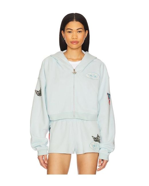 Boys Lie White Ask Me If I Care Alex Cropped Hoodie