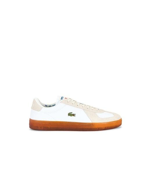 Lacoste White Baseshot Pro Sneaker for men