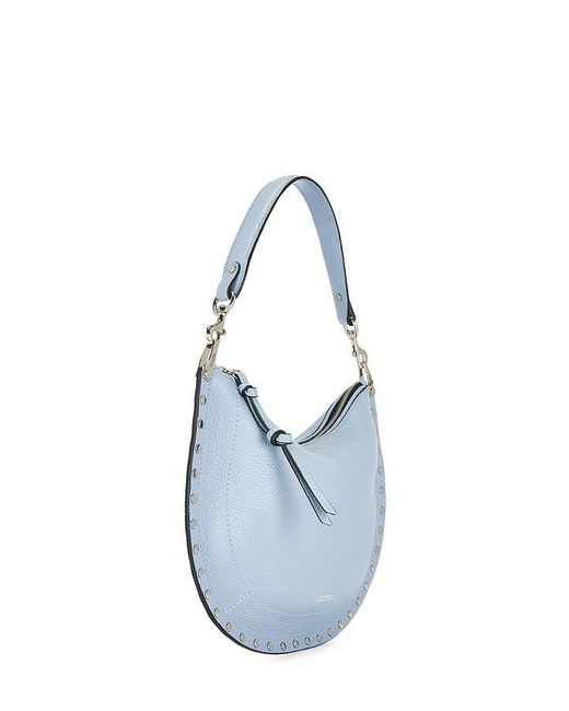 Isabel Marant Blue Oskan Soft Zip Bag