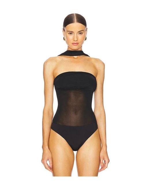Lovers + Friends Black Lexi Bodysuit