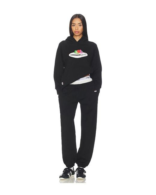 HOMMEGIRLS Black X Fruit Of The Loom Hoodie