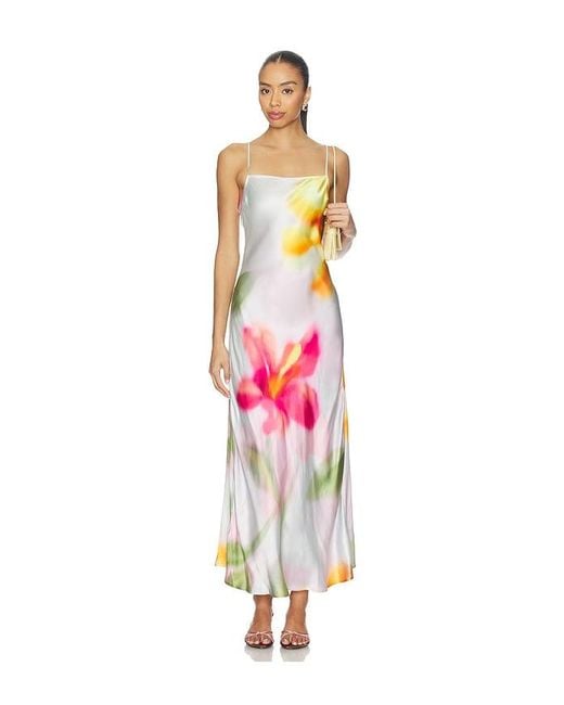 LSPACE White Gabby Maxi Dress