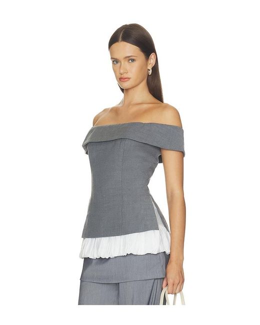 Maude Club White Ivy Top