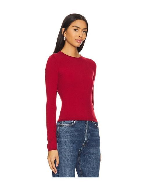 Lovers + Friends Red Emberly Knit Top