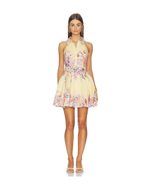 Hemant & Nandita White Short Dress With Buckle Belt