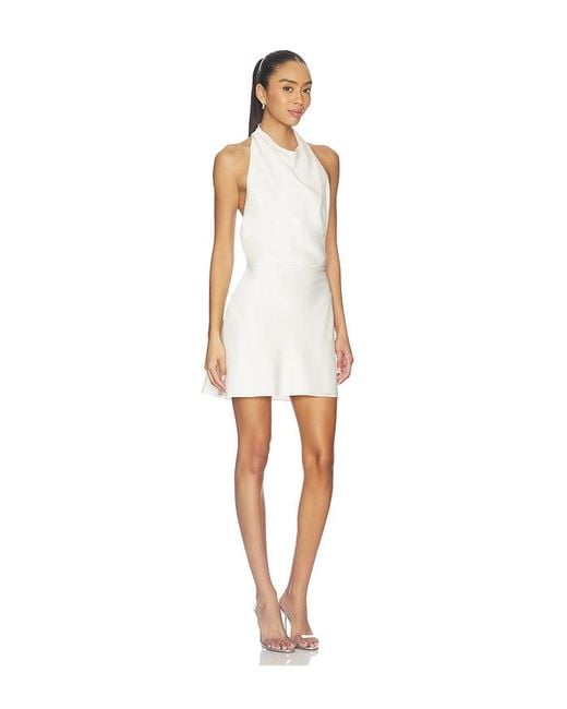 Jonathan Simkhai White Reanna Satin Mini Dress