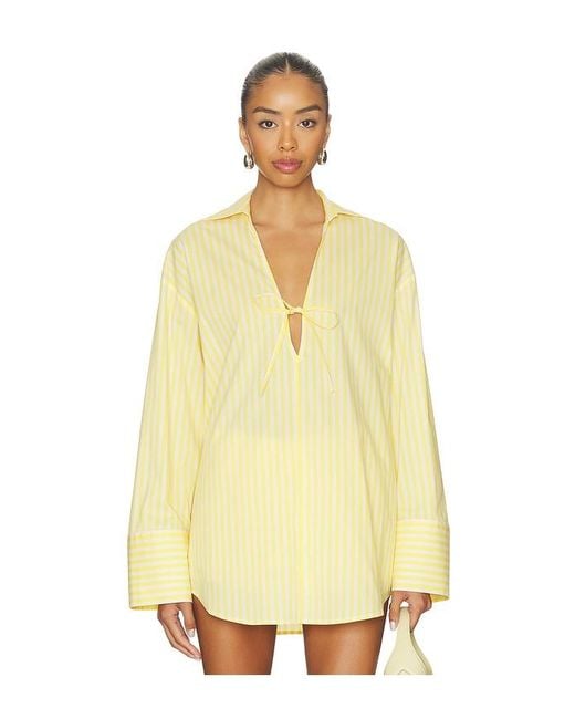 Solid & Striped Yellow The Livia Tunic
