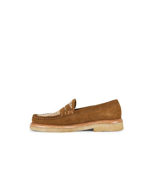 G.H.BASS White Larson Crepe Sole Rafia for men