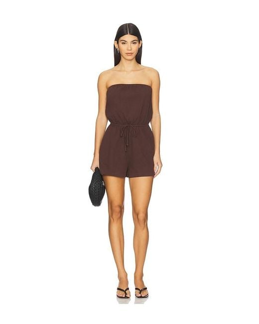Seafolly Brown Crinkle Playsuit