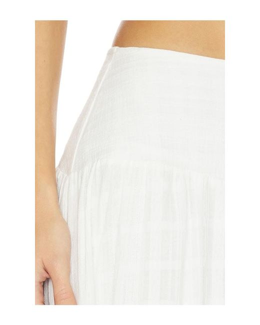 Peixoto White Camila Maxi Skirt