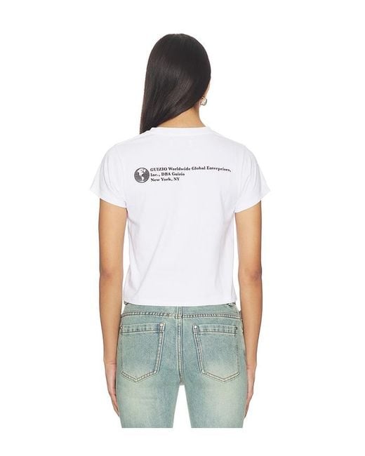 GUIZIO White X Revolve Business Professional Tee