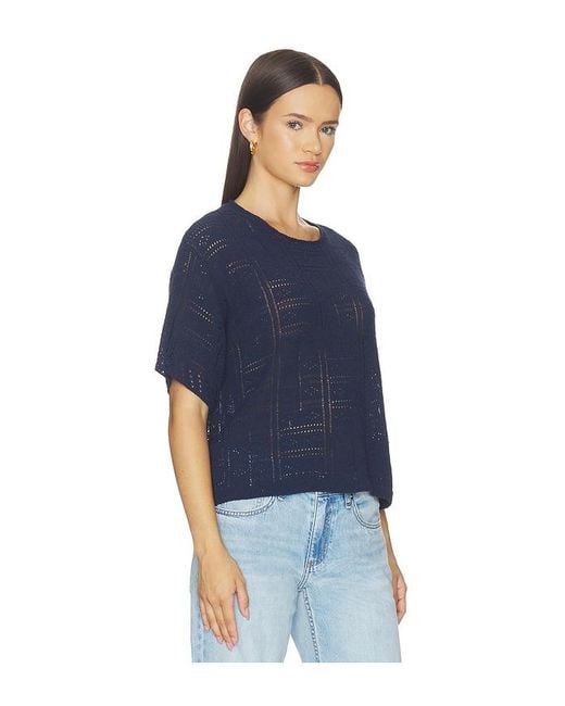 Rag & Bone Blue Morgan Crew Tee