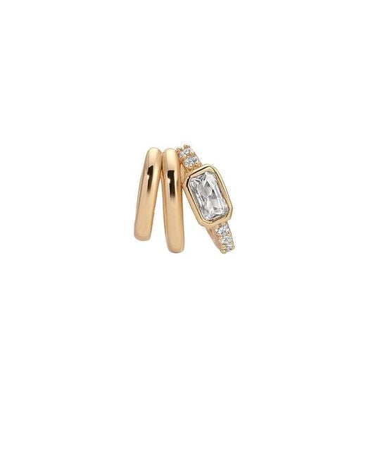 Ettika White Cluster Ear Cuff