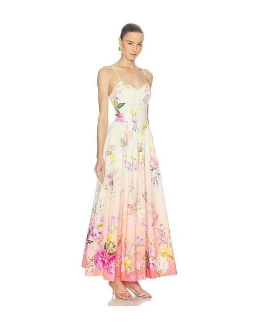 Hemant & Nandita White Corseted Maxi Dress