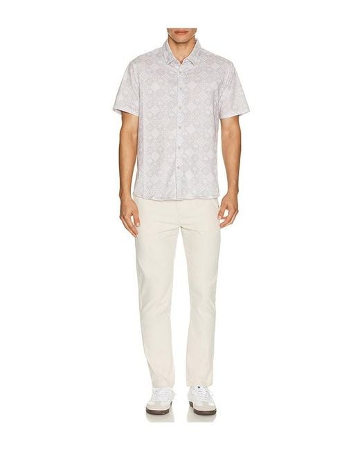Vintage Summer White Performance Flex Pant for men