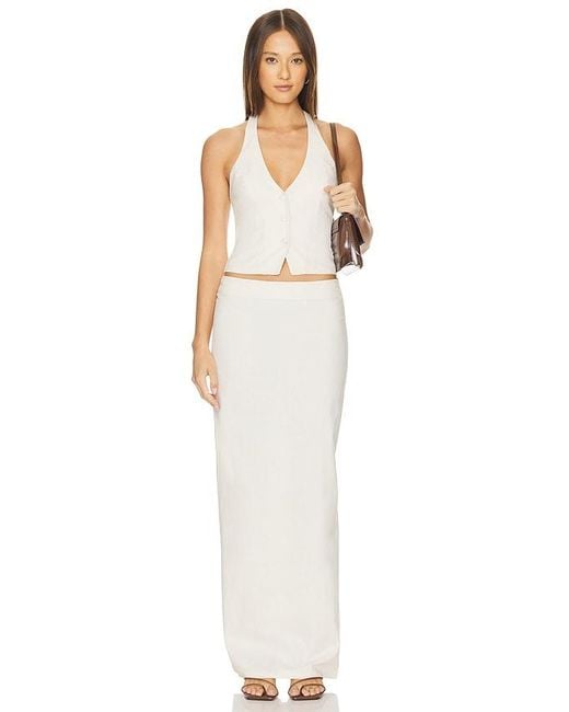 ALL THE WAYS White Zephyra Skirt Set