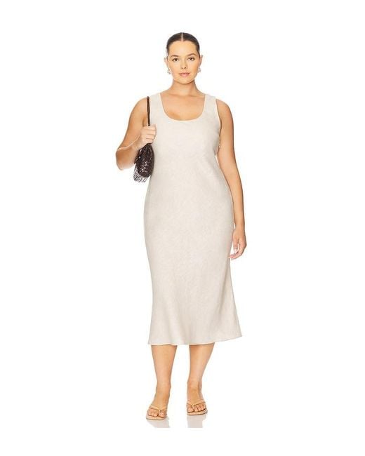 ROBE EULA en Beige L'academie en coloris White