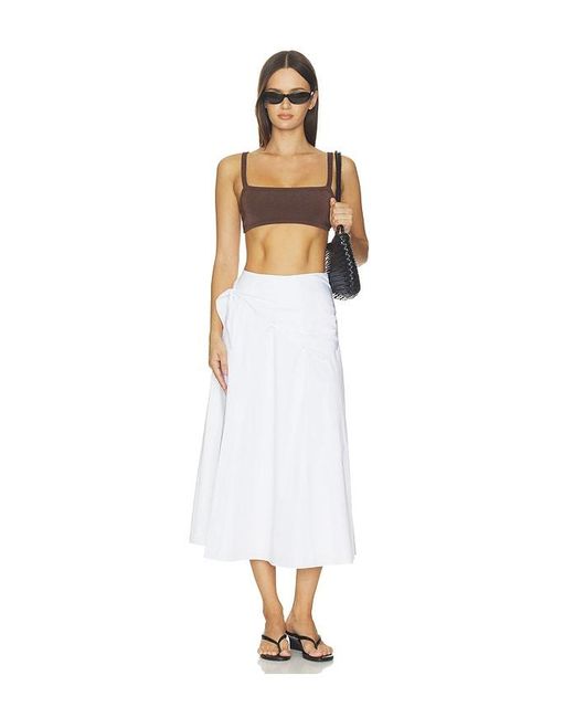 Vince White Scarf Tie Skirt