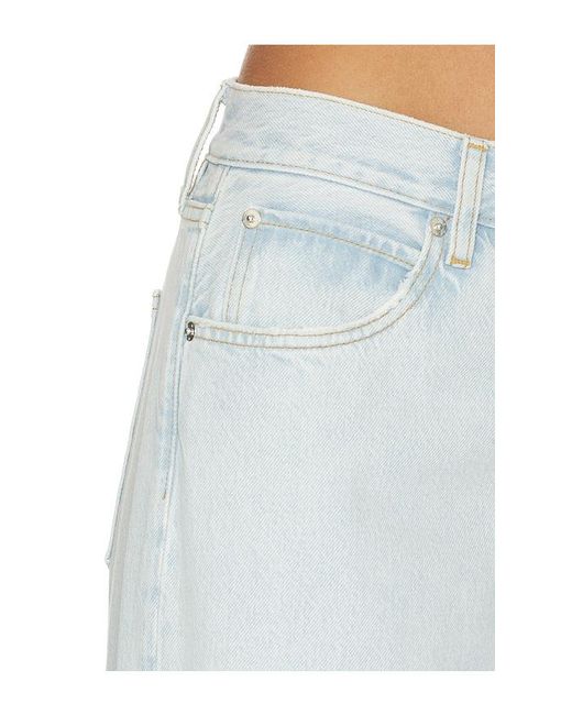 FRAME White X Alexandra Leclerc The Leo Low Rise Baggy Jean