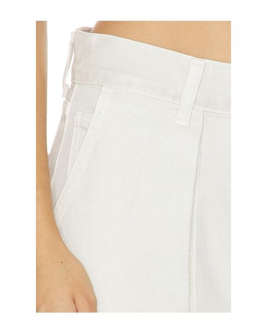 Agolde White Low Curve Utility Jean