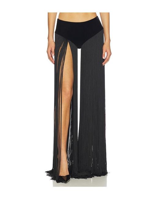 Markgong Black Swan Long Tassel Shorts