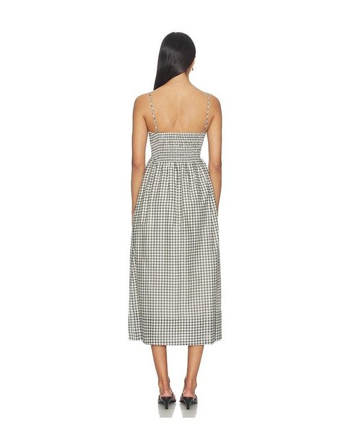 Vince White Tie Smocked Cami Dress