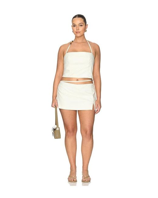 L'academie White 'Academie Kora Linen Mini Skort