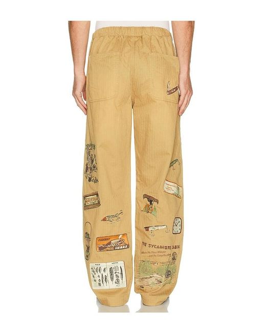 Samuel Zelig Yellow Trail Pant for men