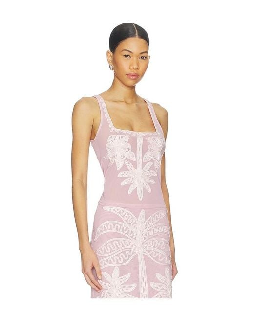 Leslie Amon Pink Phuket Top