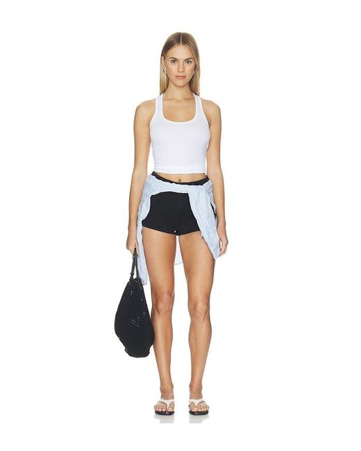 Commando White Better Than Basic Rib Racerback Top