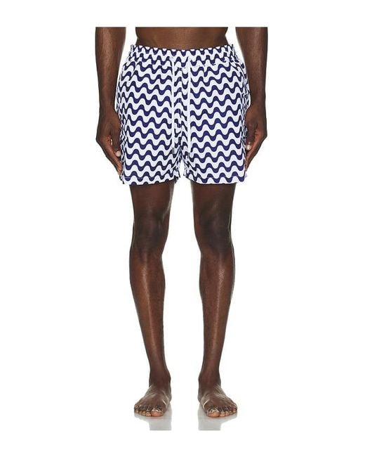 Frescobol Carioca Blue Copacabana Sport Swim Shorts for men