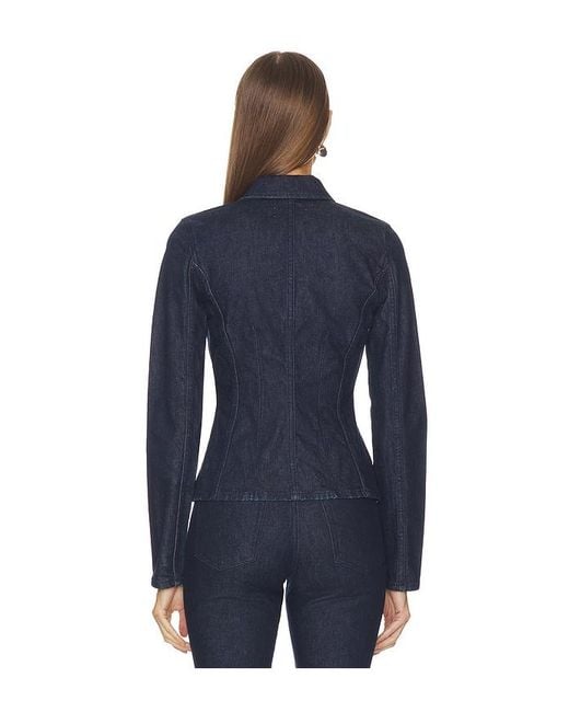 GRLFRND Blue Danielle Bustier Jacket