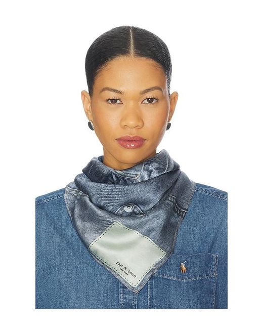 Rag & Bone Blue Miramar Scarf