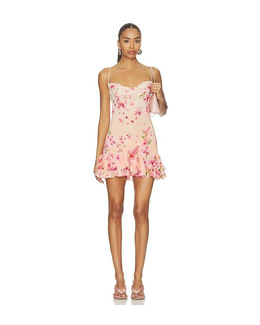 Rococo Sand Multicolor Ruffle Mini Dress