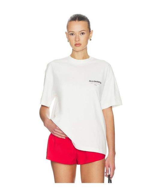AllSaints White Etta Ashen Tee