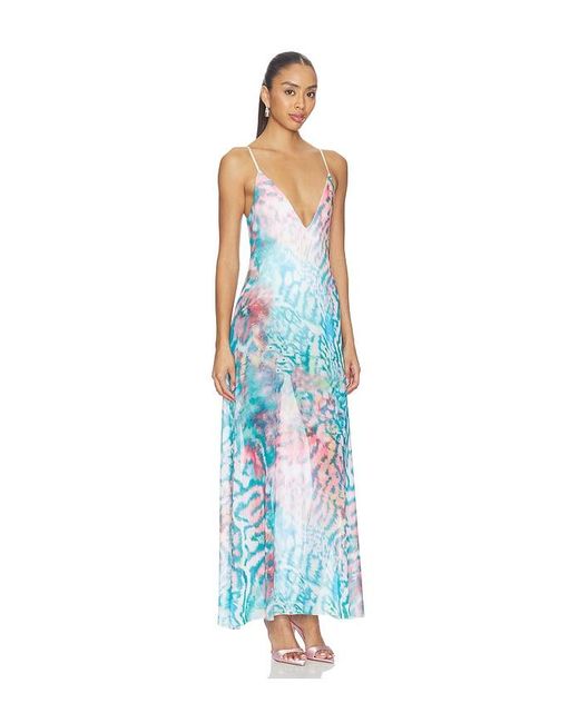 AFRM Blue Rivka Dress