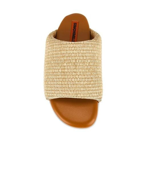 Simon Miller White Raffia Bubble Slide