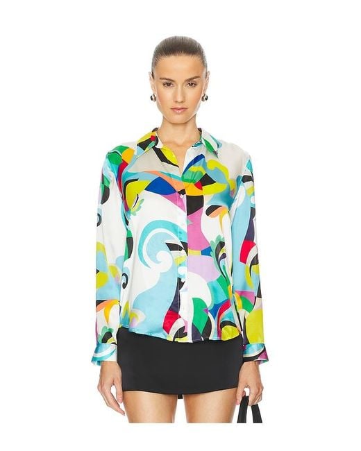 L'Agence Multicolor 'Agence Tyler Longsleeve Blouse