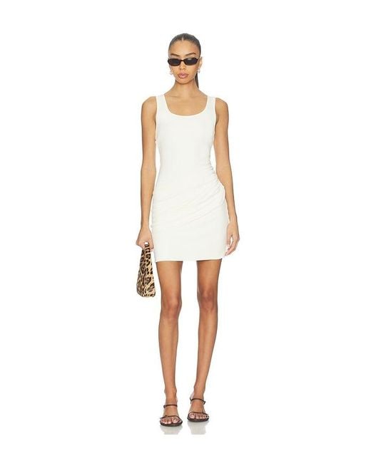 LNA White Seaton Mini Dress