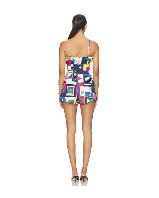 SER.O.YA Blue Laurell Romper